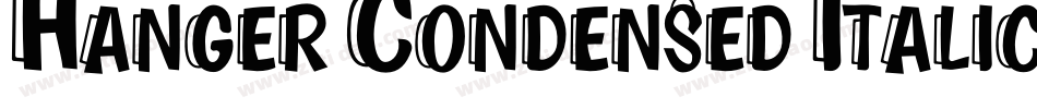 Hanger Condensed Italic字体转换